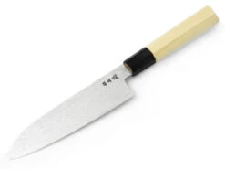 Damastmesser Santoku 180, Silver Steel -UMIMI Geschaft damastmesser santoku 180 silver steel 1