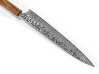 Damastmesser Sujihiki 270 SG2, 63 Lagen, Olive 8 Damastmesser Sujihiki 270 SG2, 63 Lagen, Olive – Bild 6