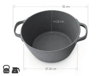 Gusseisen Topf OIGEN, 2 Grössen 17 Gusseisen Topf OIGEN, 2 Grössen – Bild 15