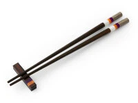 Japanische Essstäbchen Valencia Scent, Ebenholz, Mit Ablage 6 Japanische Essstäbchen Valencia Scent, Ebenholz, Mit Ablage – Bild 4