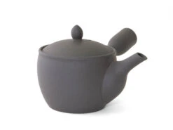 Japanische Teekanne Fuyou Kurokusube, Banko Yaki, 190 Ml -UMIMI Geschaft japanische teekanne fuyou kurokusube banko yaki 190 ml 1