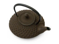 Japanische Teekanne Gusseisen Hira Arare, 0,5 L, Braun 9 Japanische Teekanne Gusseisen Hira Arare, 0,5 L, Braun – Bild 8