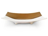 Japanischer Teller Sou, Weiß-gold, 2 Größen 6 Japanischer Teller Sou, Weiß-gold, 2 Größen – Bild 4