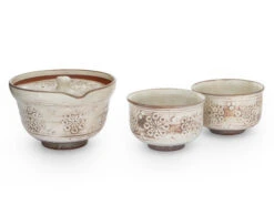 Japanisches Teeservice Kobiki Hana Mischima, 3-teilig -UMIMI Geschaft japanisches teeservice kobiki hana mischima 3 teilig 1