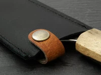 Messerhülle Leder Gyuto, Schwarz 8 Messerhülle Leder Gyuto, Schwarz – Bild 6