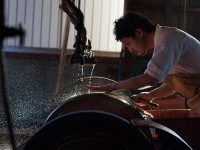 SPG2 Kuroshiage Tsuchime Nakiri 180mm, Wenge Handle 8 SPG2 Kuroshiage Tsuchime Nakiri 180mm, Wenge Handle – Bild 6