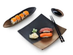 Sushi Set Sou, Schwarz-gold -UMIMI Geschaft sushi set sou schwarz gold 1