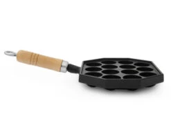 Takoyaki Pfanne 14, Holzgriff, IWACHU -UMIMI Geschaft takoyaki pfanne 14 holzgriff iwachu 1