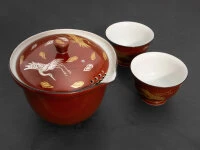 Teeservice Shiboridashi Akaji Kingin Tsuru 11 Teeservice Shiboridashi Akaji Kingin Tsuru – Bild 9